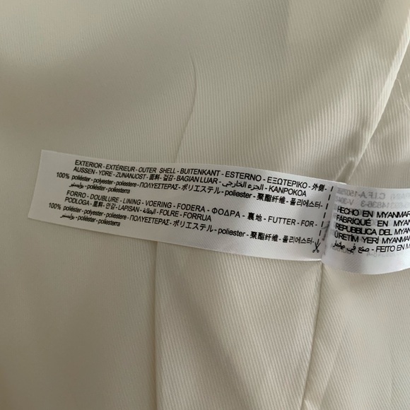Zara Blazer Ivory Double Breasted - Picture 12 of 12